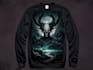 draw a custom dark surrealism for apparel