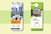do modern , minimalist and professional door hanger design