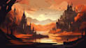 create dark art illustration