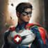 design a cartoon character superhero