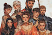 make fantasy or dnd party illustration