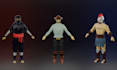 create 3d low poly character for your game or project