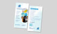 design postcard and business flyer