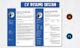 creative cv resume, infographic design with pdf to word