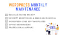 do wordpress monthly maintenance, speed, security, updates