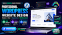 design wordpress website with free SEO and support