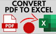 do pdf to exel,