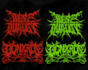 make slamming brutal death metal logo for your band or brand