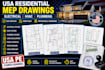 design mep drawings for electrical, hvac, and plumbing plans
