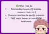write personalized headcanons for your favorite characters