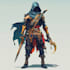 do a game character art and dnd character art