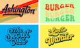 retro 70s psychedelic hippie funky font typography logo