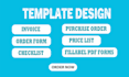 create ms word invoice, order form, purchase order and business templates