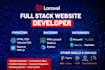 build a full stack custom website with frontend and backend development