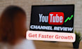 perform youtube review, strategy consultation and help growth as a coach