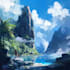 paint landscape environment, concept art, bookcover