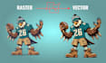 do vector tracing, edit or enhancing existing logo or image