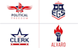 do modern political election campaign logo design