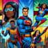 create a comic cover page design illustration
