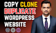 duplicate copy clone redesign wordpress website using elementor pro
