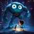 create a disney pixar art style illustration with ai