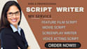 expert feature film script movie script screenplay script editing tv pilot