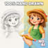 do hand drawn children storybook illustration no ai used