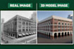 make realstic 3d buildings for simulation and unreal engine