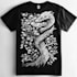draw unique linocut tshirt in my style
