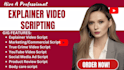 writer an explainer video script body care video script marketing script