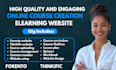 create online course content, thinkific, forento, elearning websites