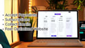 create a fullstack saas website, UI UX, backend code and API