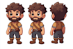 design 2d game character and sprite