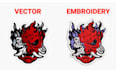 digitize embroidery logo into dst pes emb files