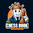 do awesome chess book mascot logo design with express delivery