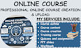 create online course creation course upload thinkific teachable kajabi website