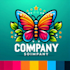 do make butterfly mascot logo design with express delivery