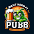 do crate pub mascot logo design with express delivery