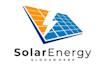 design modern solar panel energy and power logo
