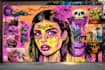 create graffiti pop art canvas designs and murals