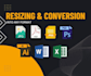 convert pdf format, resize logo, resize book cover, image resize, resize pdf