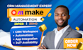 setup monday com, monday CRM, zoho CRM, zapier, make and n8n automation