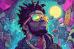dope cartoon, mixtape or single album cover artwork