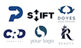 design creative negative space logo
