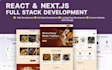 create a website using react js, next js, tailwind css, figma, adobe xd