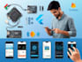 develop iot app using ble flutter, esp32, firebase, mqtt