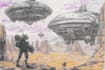 make hand drawn sci fi illustrations using pencils
