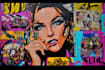 create graffiti pop art canvas designs and murals