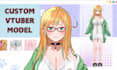 draw and rig live2d vtuber model 2d anime vtuber model live 2d vtuber commission