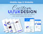 design mobile app UI UX in figma for ios and android